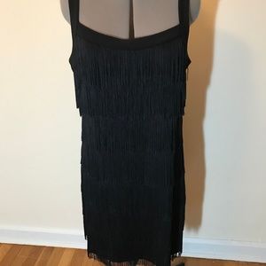 Black Fringe Dress